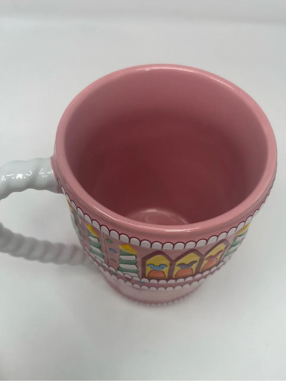 Walt Disney World Parks 25th Anniversary Birthday Cake Castle Mug 3D Pink 22oz